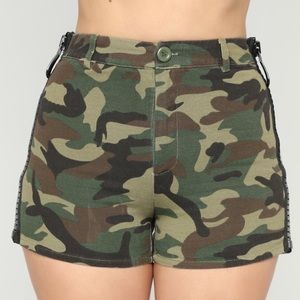 Fashion Nova Camo Shorts